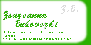 zsuzsanna bukovszki business card